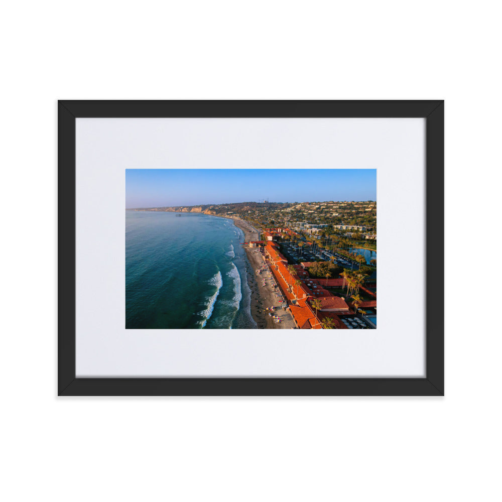 Beach Club Summer day Matte Paper Framed Poster With Mat