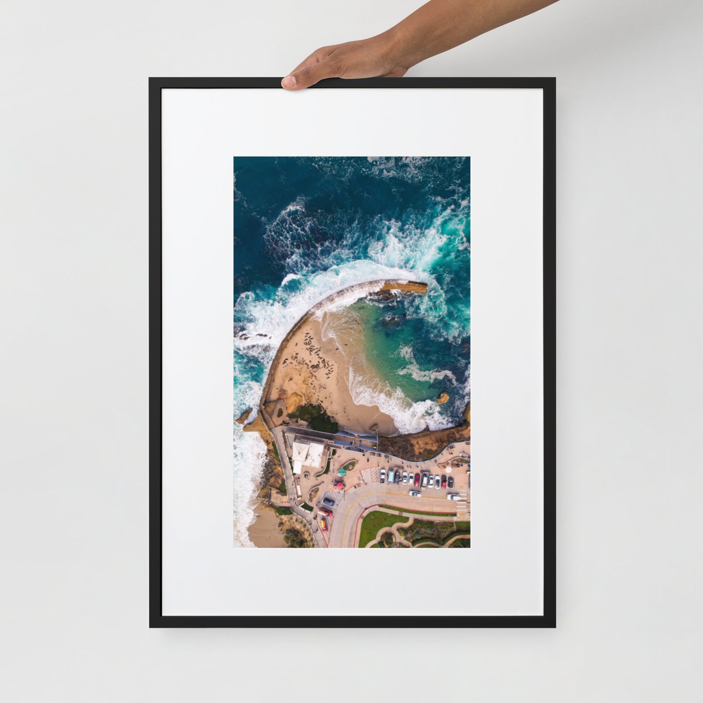 The Pool Matte Paper Framed Poster With Mat