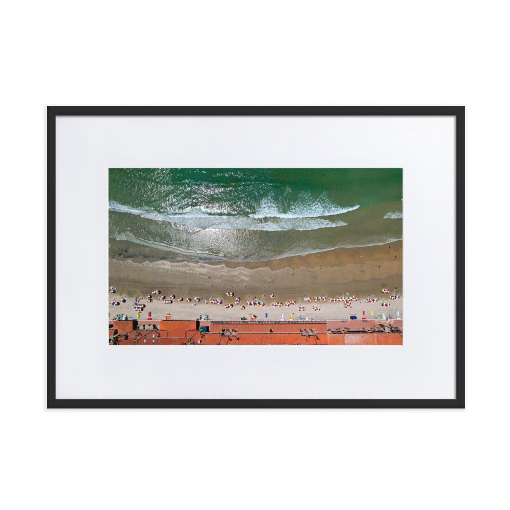 Beach Club Summer Day Matte Paper Framed Poster With Mat
