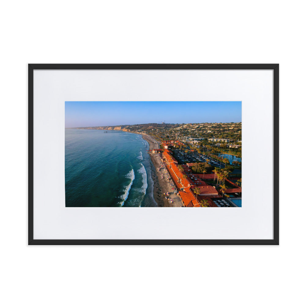 Beach Club Summer day Matte Paper Framed Poster With Mat