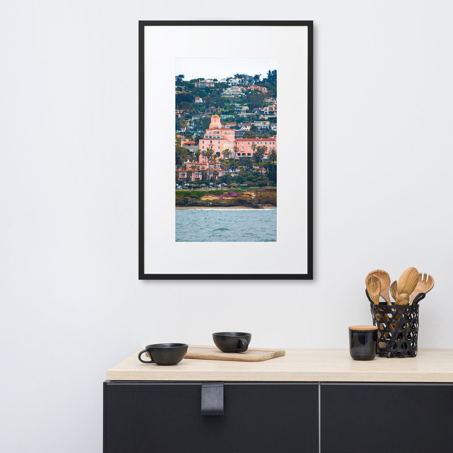 La V From The Sea Matte Paper Framed Poster With Mat