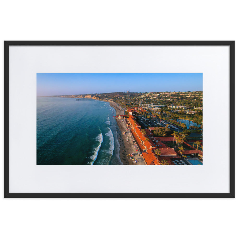 Beach Club Summer day Matte Paper Framed Poster With Mat