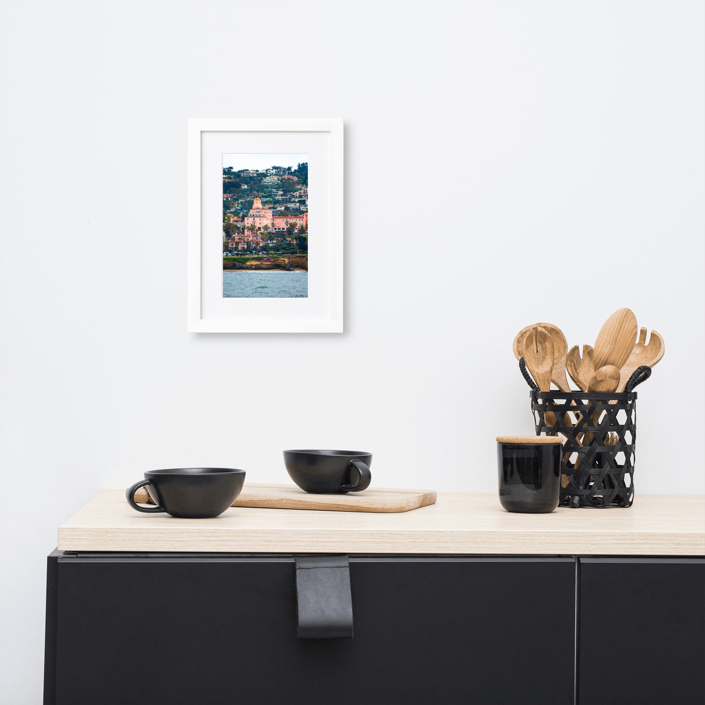 La V From The Sea Matte Paper Framed Poster With Mat