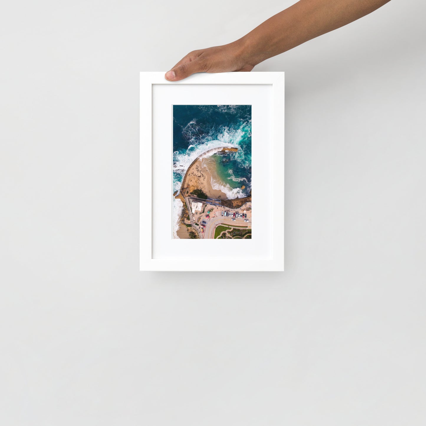 The Pool Matte Paper Framed Poster With Mat