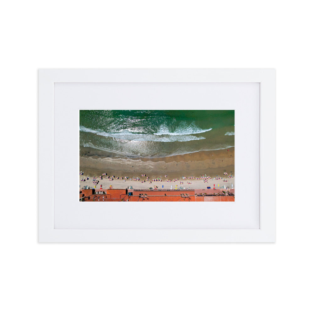 Beach Club Summer Day Matte Paper Framed Poster With Mat