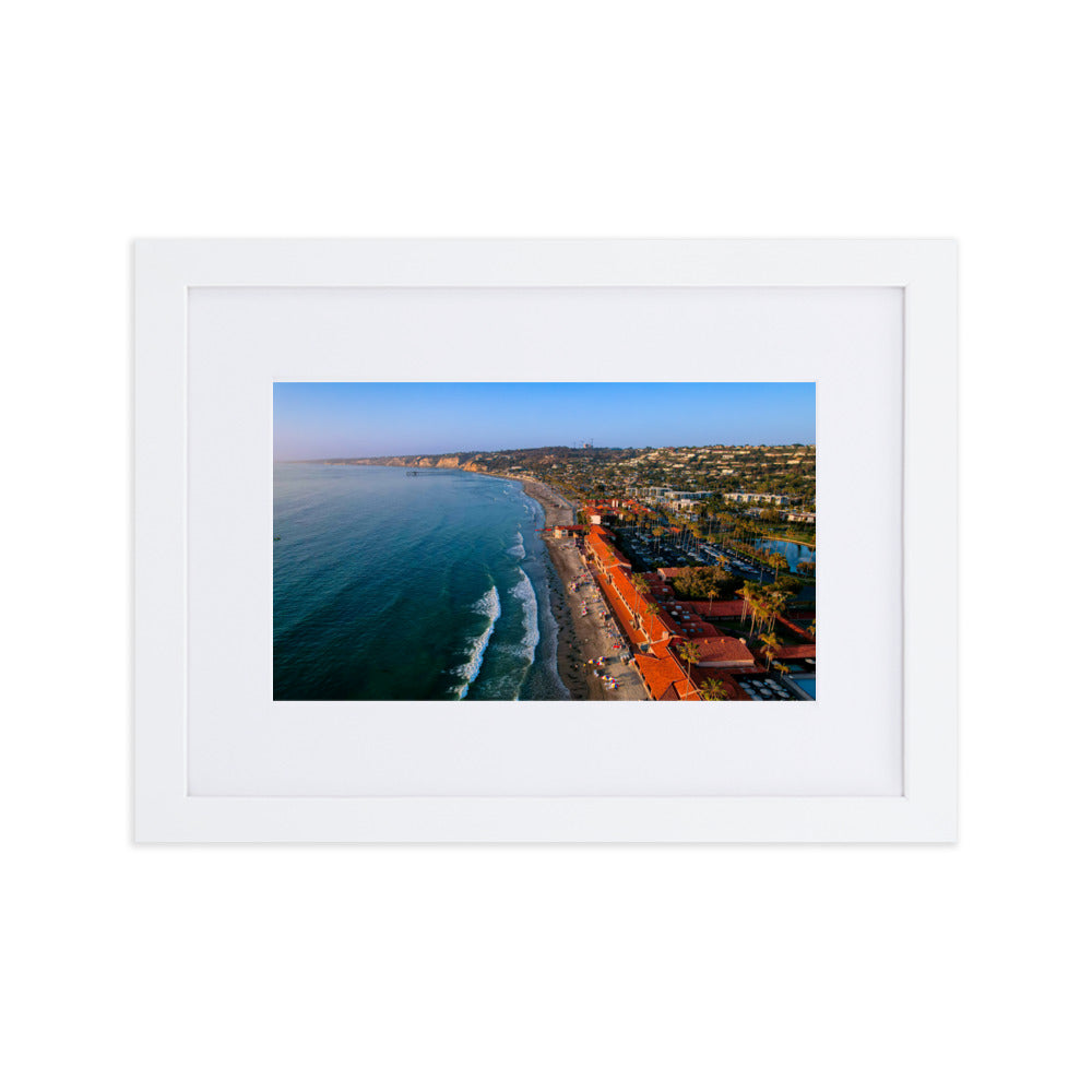 Beach Club Summer day Matte Paper Framed Poster With Mat