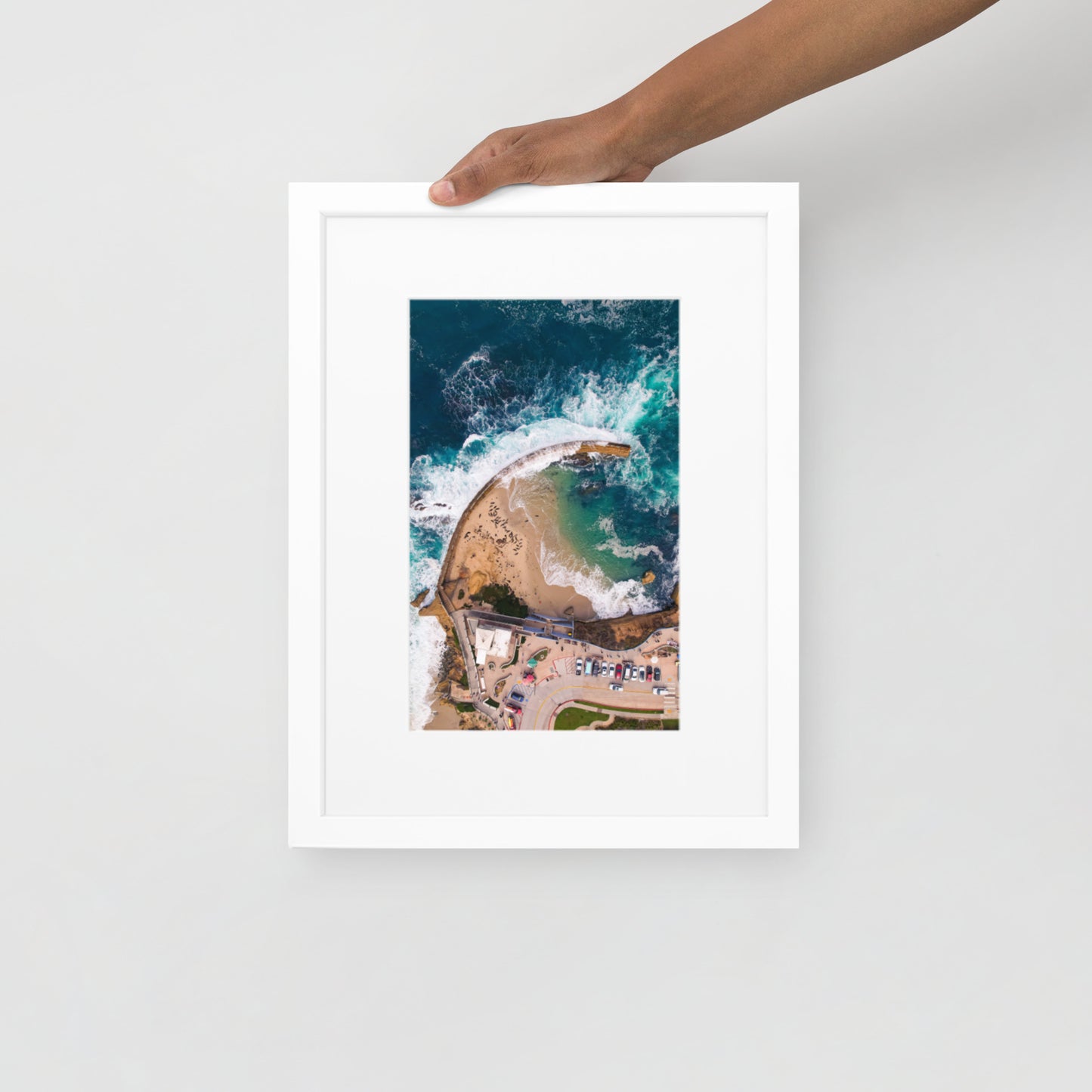 The Pool Matte Paper Framed Poster With Mat