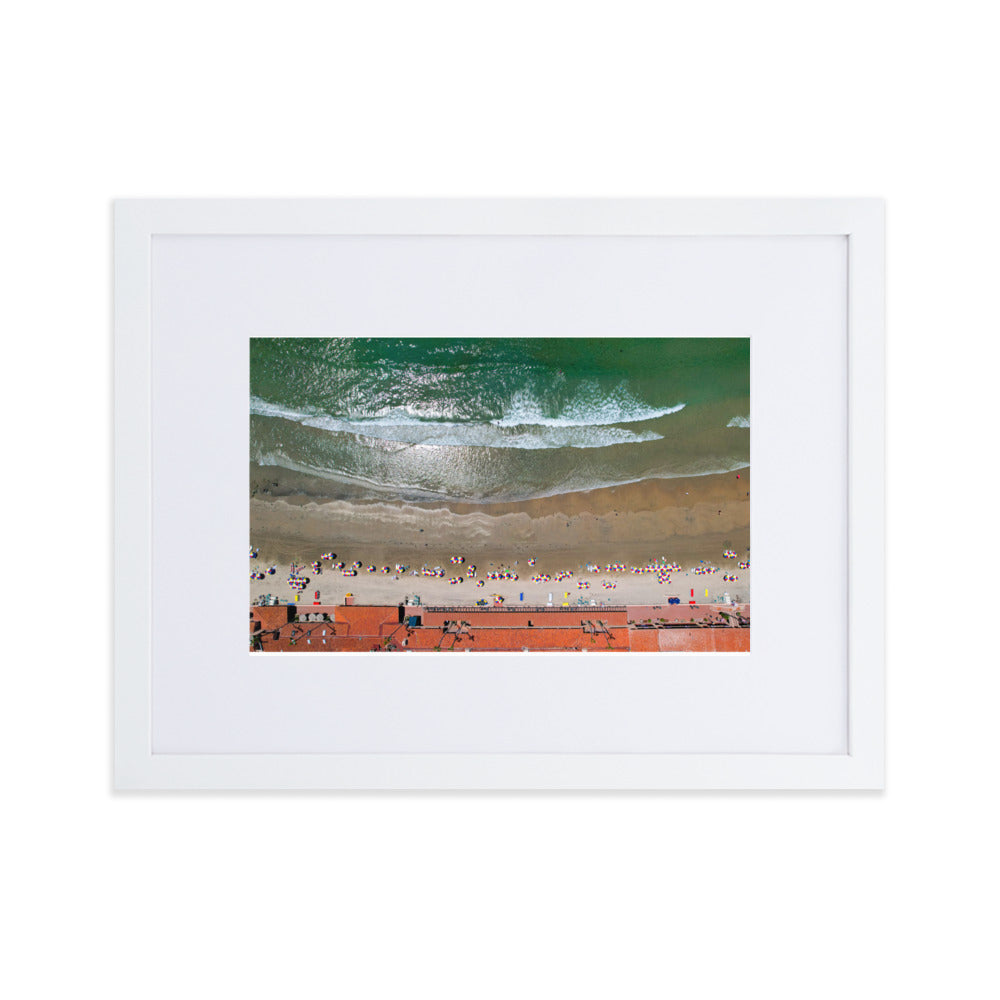 Beach Club Summer Day Matte Paper Framed Poster With Mat