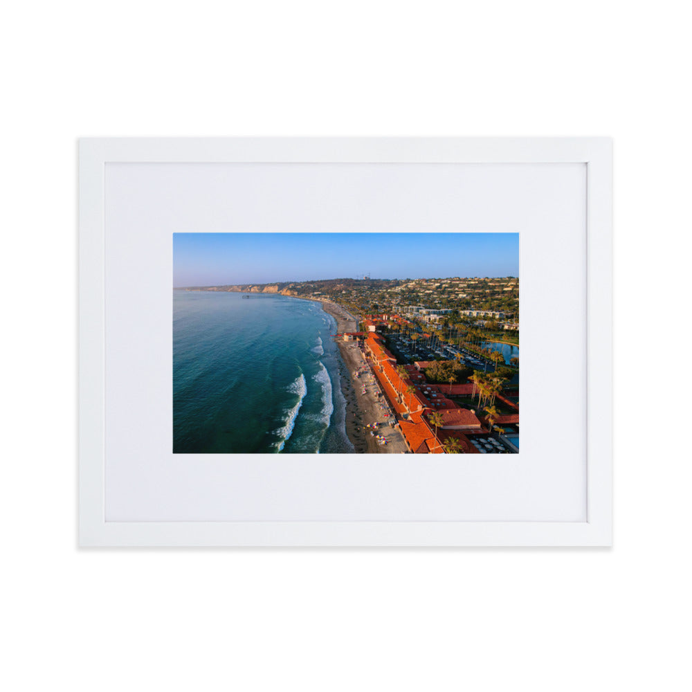 Beach Club Summer day Matte Paper Framed Poster With Mat