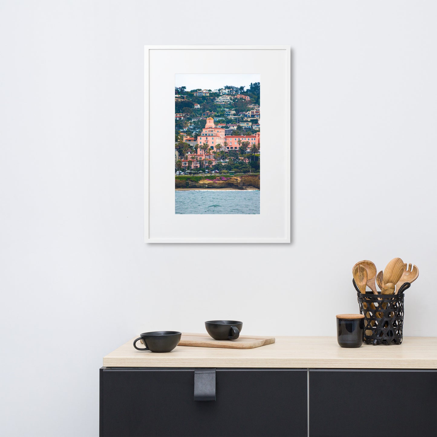 La V From The Sea Matte Paper Framed Poster With Mat