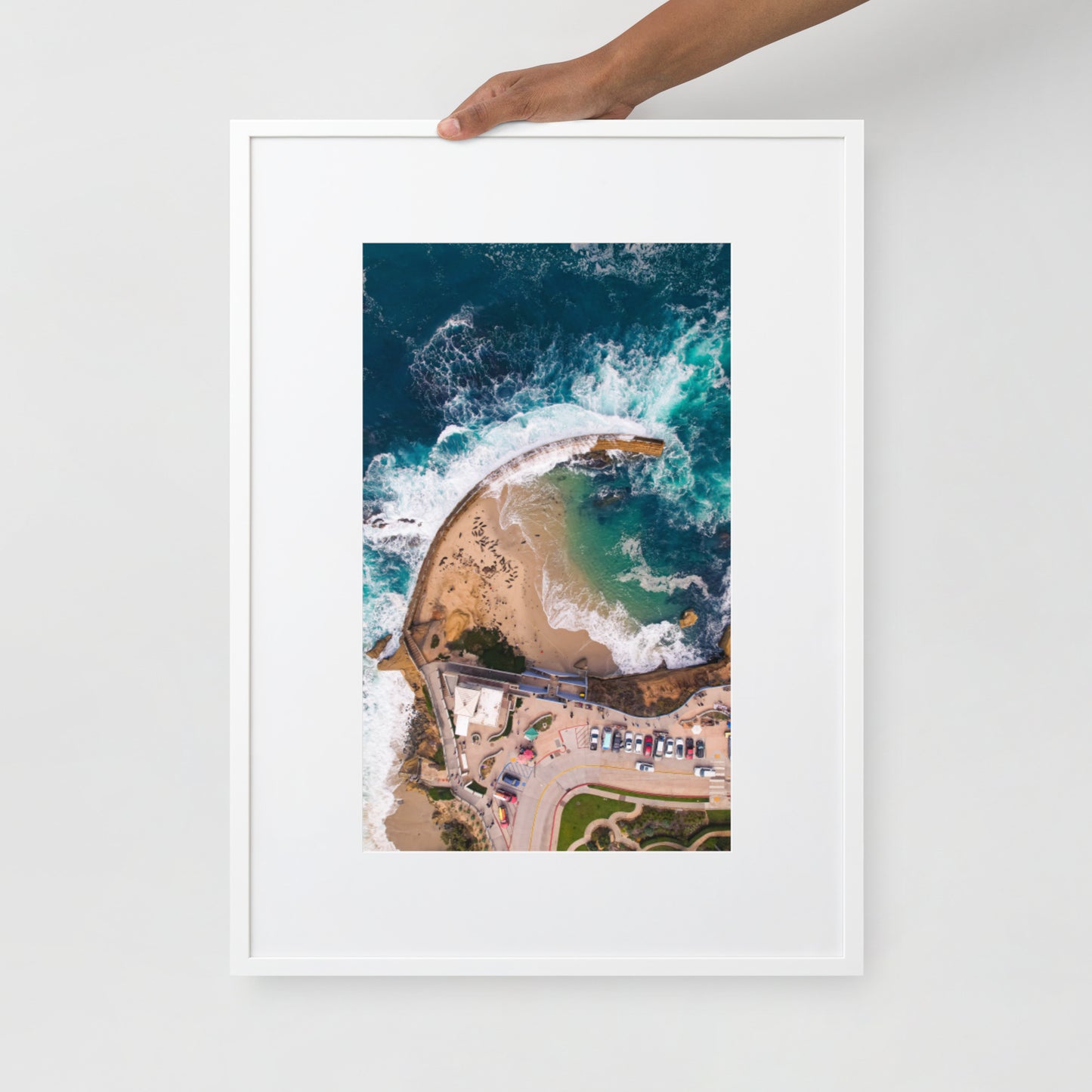 The Pool Matte Paper Framed Poster With Mat