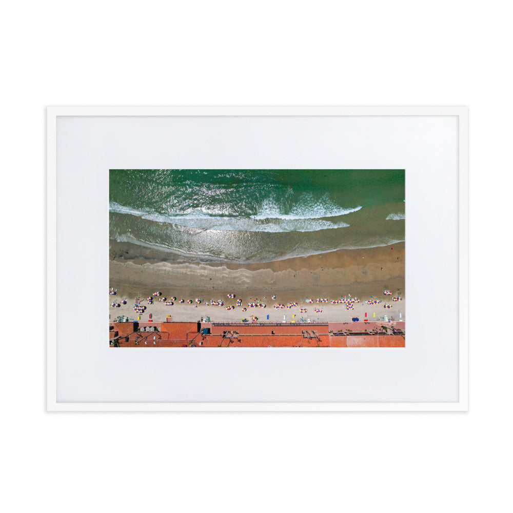 Beach Club Summer Day Matte Paper Framed Poster With Mat