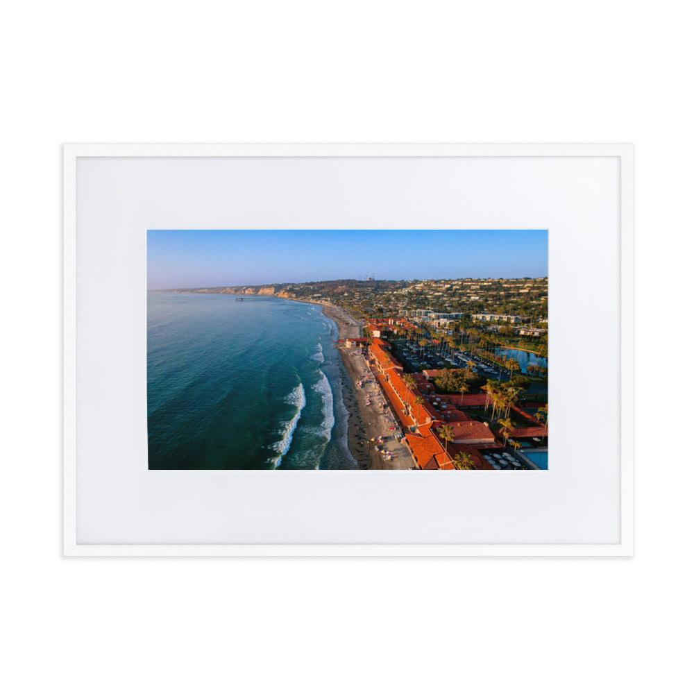 Beach Club Summer day Matte Paper Framed Poster With Mat