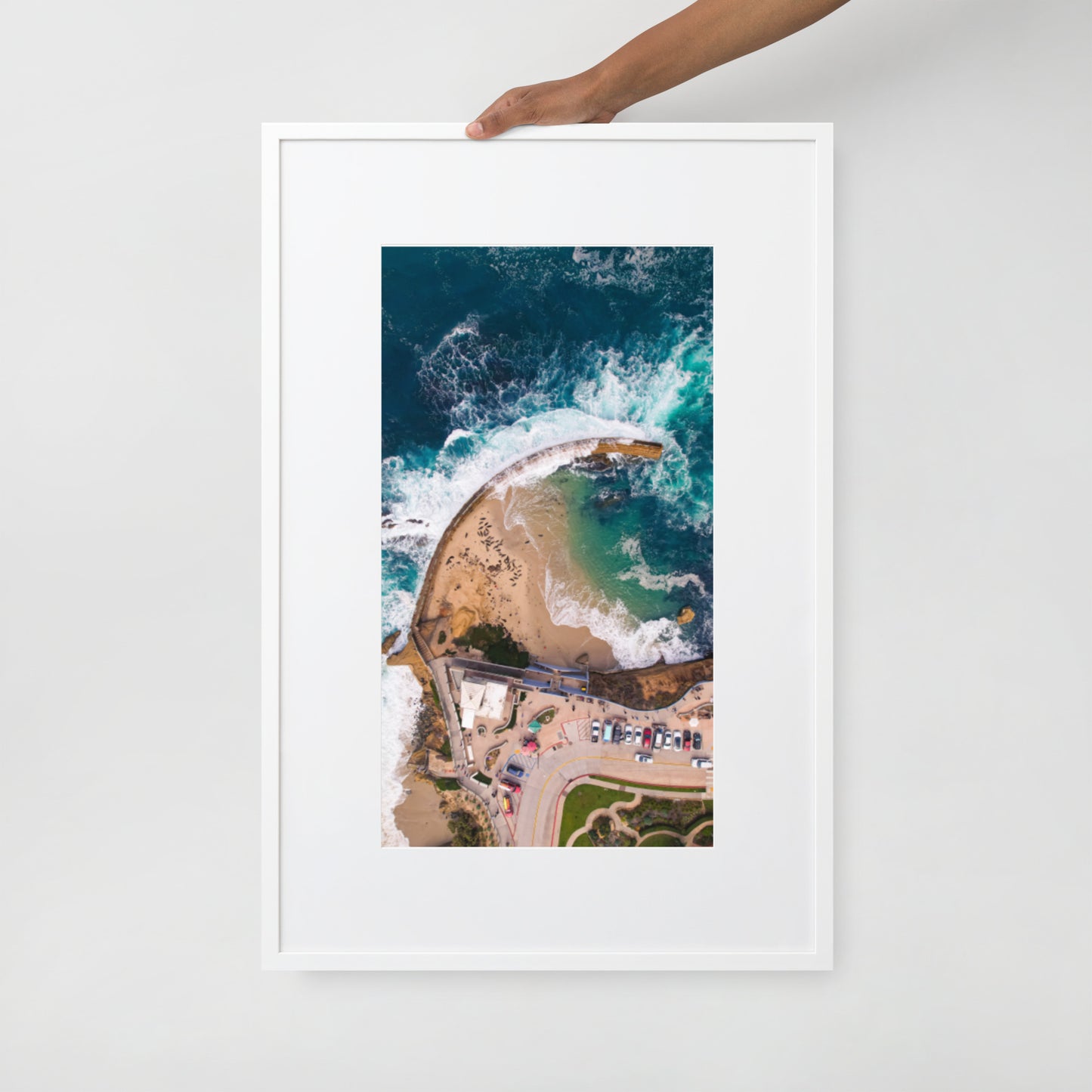 The Pool Matte Paper Framed Poster With Mat