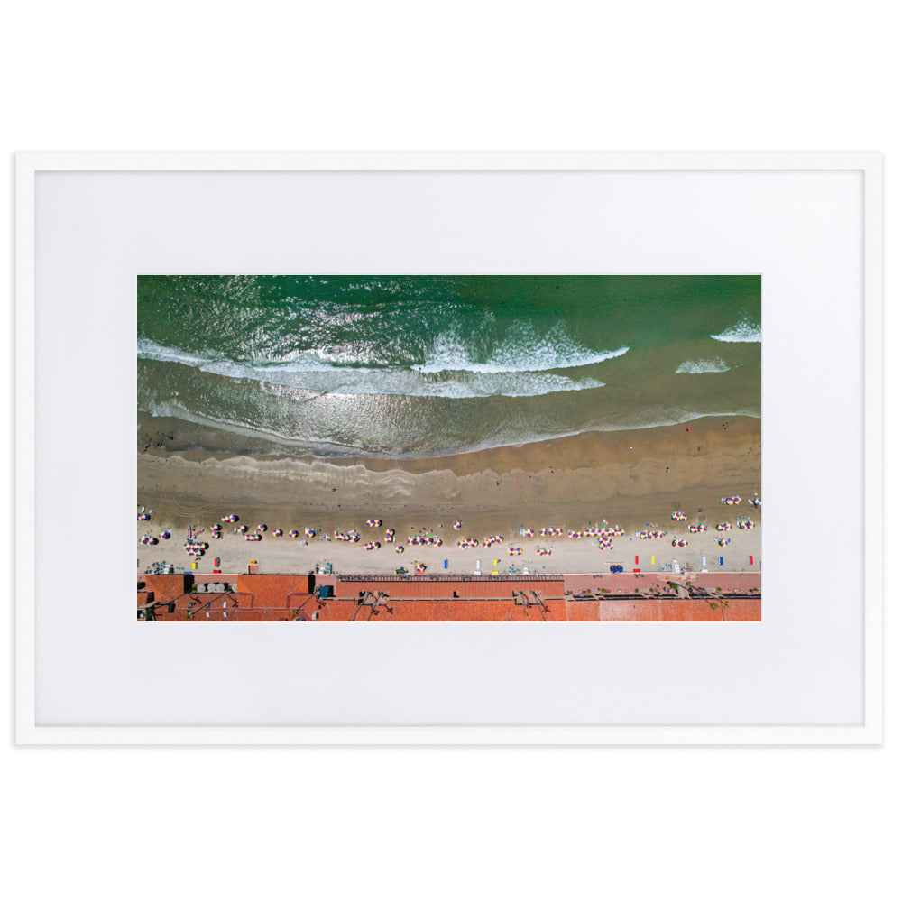 Beach Club Summer Day Matte Paper Framed Poster With Mat