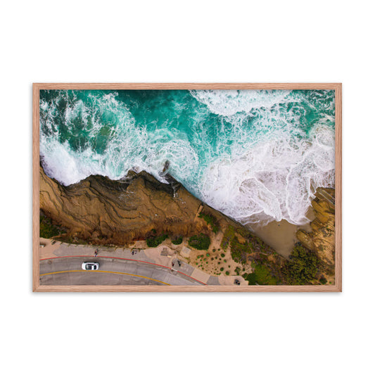 Earth Meets Water Framed poster