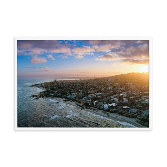 La Jollan Sunrise Framed poster