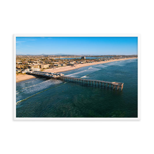 Crystal Pier Framed poster