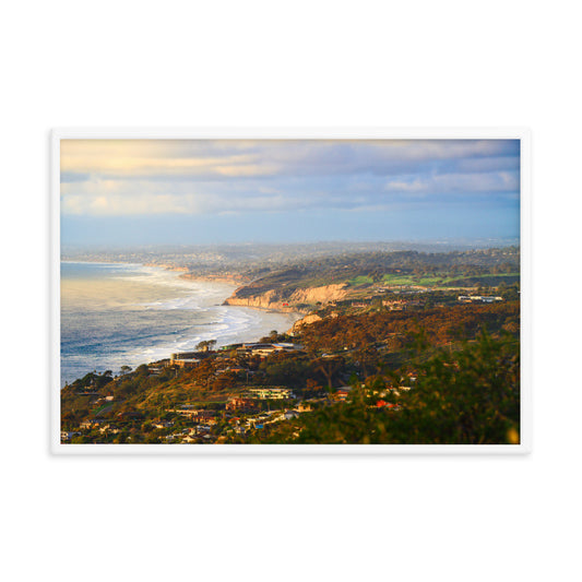 Looking Over La Jolla Framed poster