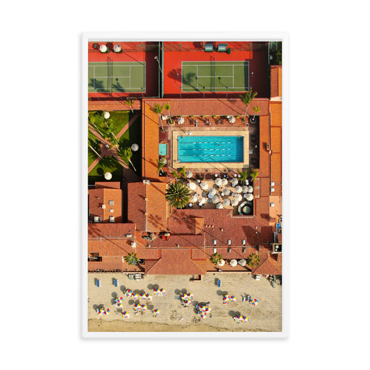 Beach Club Summer Framed poster