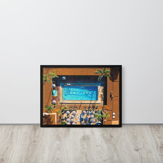 Beach Club Pool Framed poster