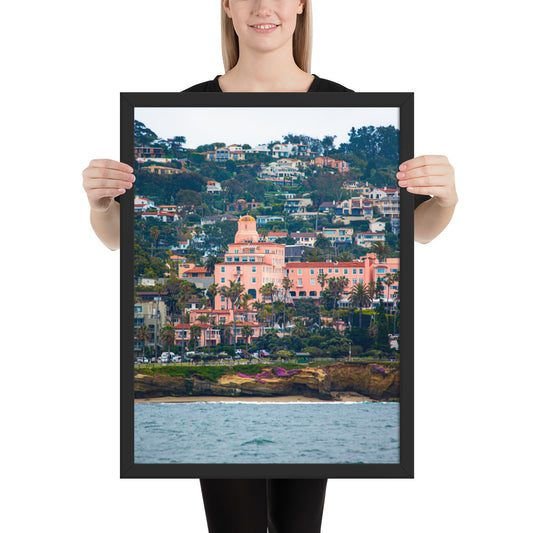 La V From Sea Framed poster