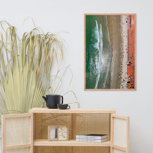 Beach Club Summer Day Framed poster