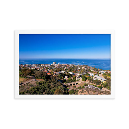 La Jolla & the Troll Bridge Framed poster