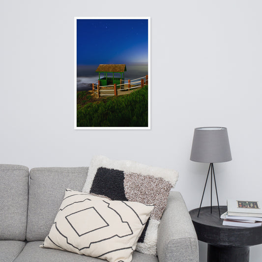 Belvedere at night Framed poster