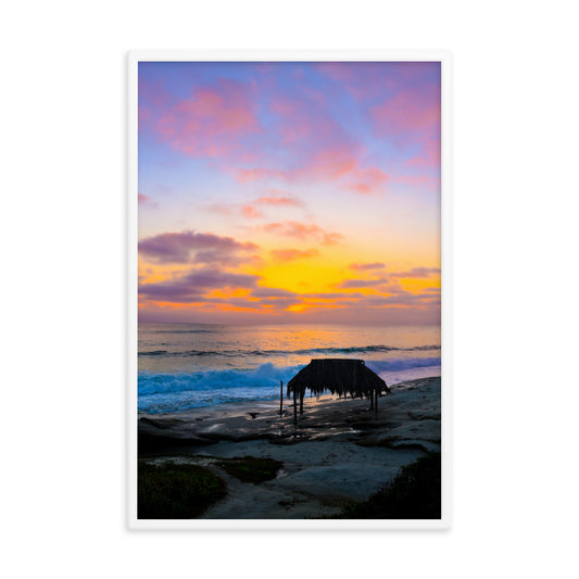 Windansea Sunset Framed poster
