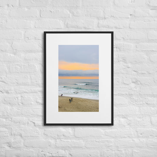 Empty Line Up Matte Paper Framed Poster With Mat