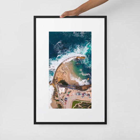 The Pool Matte Paper Framed Poster With Mat