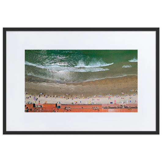 Beach Club Summer Day Matte Paper Framed Poster With Mat