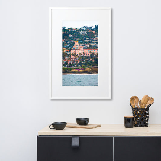 La V From The Sea Matte Paper Framed Poster With Mat