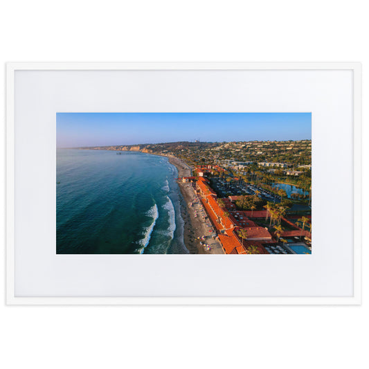 Beach Club Summer day Matte Paper Framed Poster With Mat
